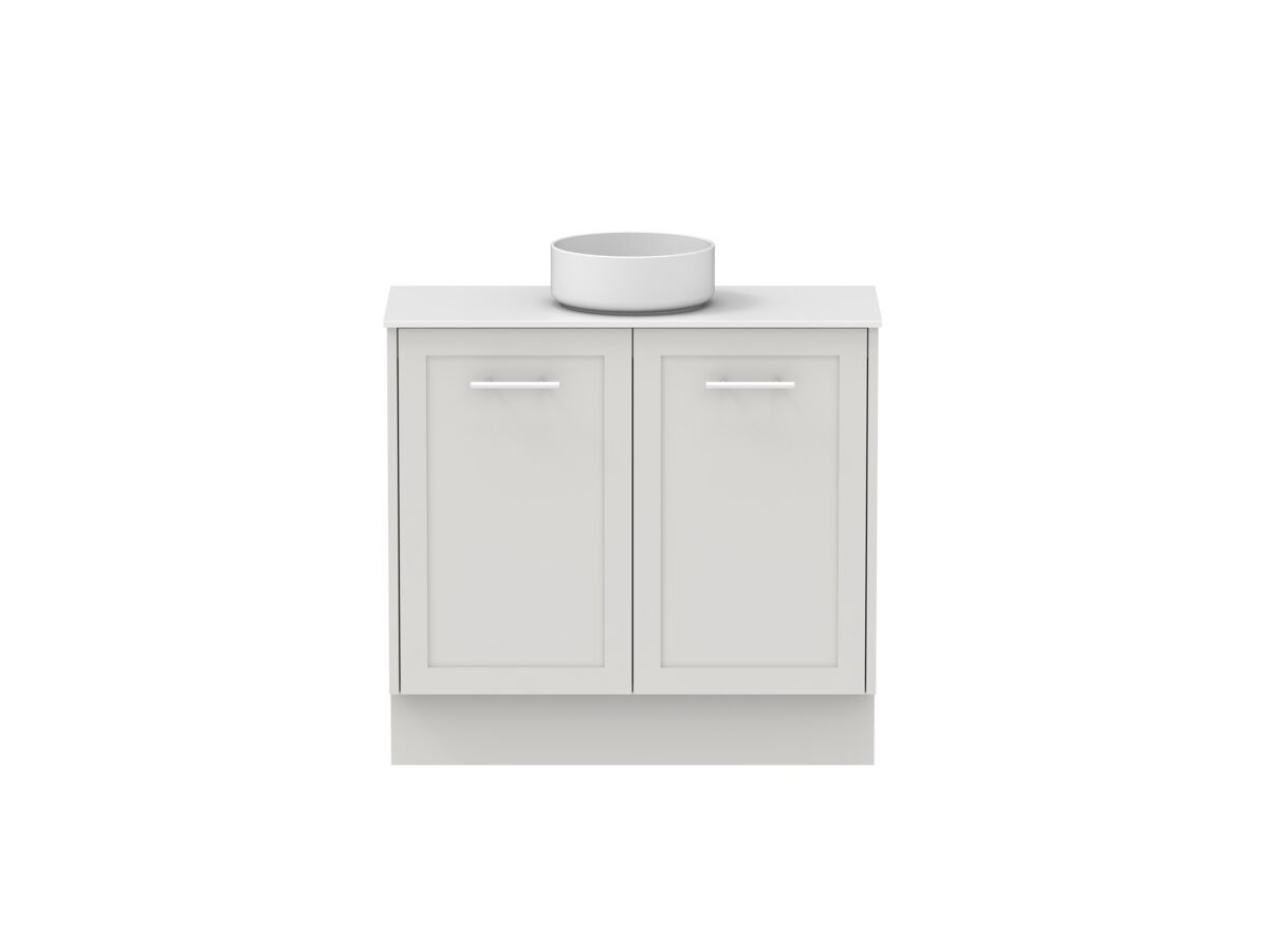 Hero - Kado Lux Ensuite All Door 900mm Floor Mount Centre Basin 12mm Durasein Top