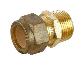 Nylon Olive Union 20mm Male x 20mm Copper