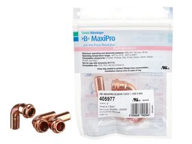>B< Maxipro Elbow 90 Degree x 1/2" OD x 1/2" ID Bag of 3