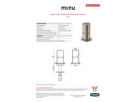Specification Sheet - Mizu Drift Dial Hob Mixer Brushed Nickel Lead Free