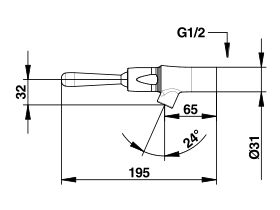 Wolfen Timed Flow Lever Bib Tap 65 (6 Star)