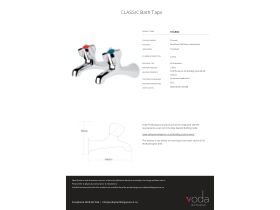 Specification Sheet - Voda Classic Bath Taps 20mm Chrome