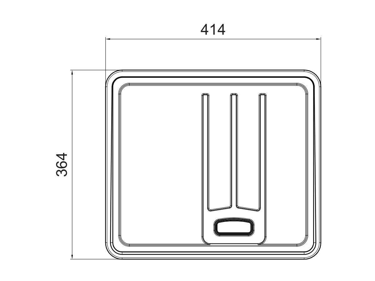 Mizu Geometric Drainer Tray Stainless Steel