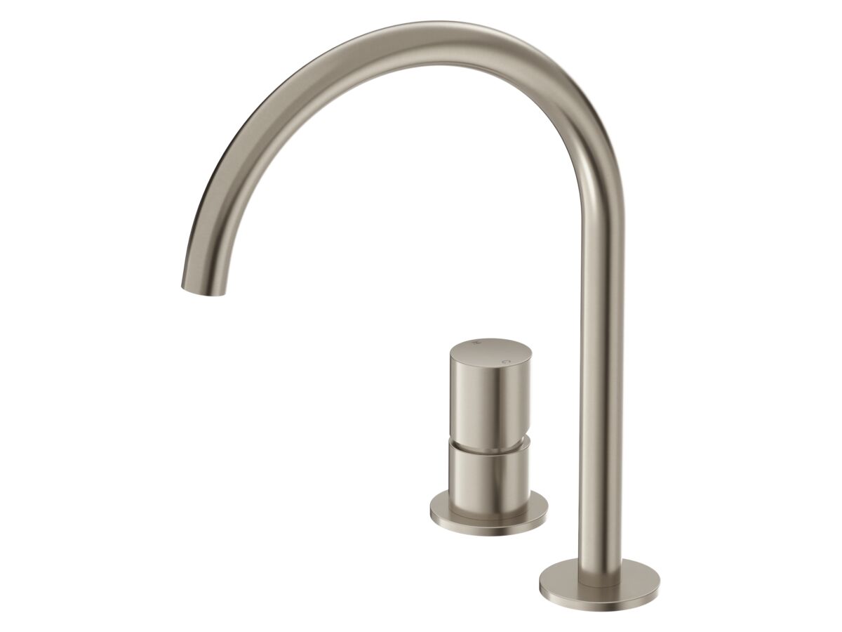 Hero - Mizu Drift Dial Medium Height Hob Mixer Brushed Nickel (6 Star) Lead Free