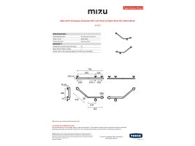 Specification Sheet - Mizu Drift 40 Degree Ambulant WC Left Hand & Right Hand Pair Matte Black