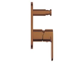 Supporting Image - Mizu Soothe MK2 Shower Mixer with Diverter Kit Brushed Bronze - Side