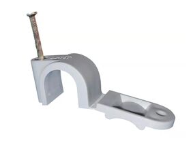 S/BACK PEX CLIP W/TAB 16MM T/NAIL (100)