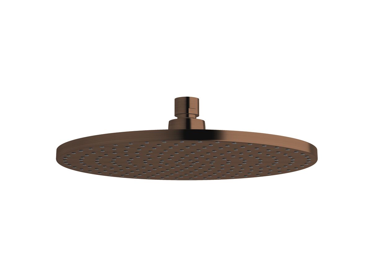 Sussex Pure Shower Head 250mm PVD Brushed Bronze (3 Star)