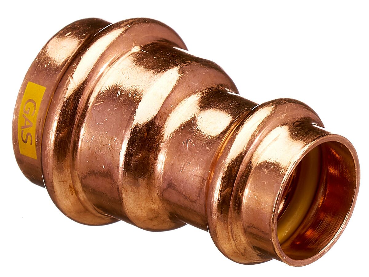 >B< Press Gas Reducing Coupling 25mm x 20mm