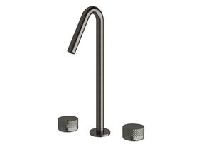 Sussex Pure Vessel Basin Set with Diamond Textured Handles PVD Brushed Gunmetal (5 Star)