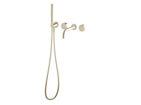 Hero - Sussex Pure Elemental Progressive Bath Mixer System with Handshower 200mm PVD Brushed Platinum Gold