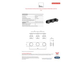 Specification Sheet - Faucet Strommen Vara Disc Wall Top Assembly with Diverter Kit Matte Black Lead Free
