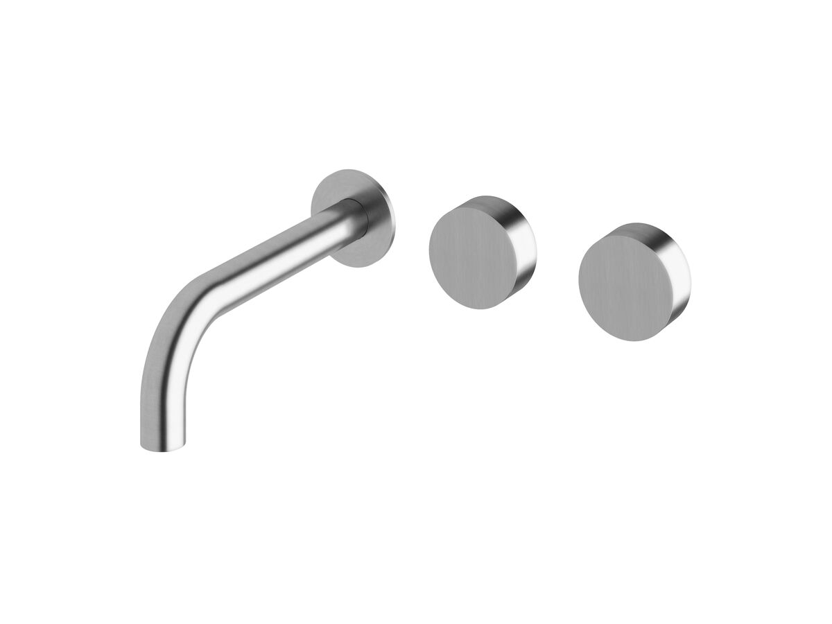 Sussex Pure Wall Bath Hostess System 200mm Right Hand Satin Chrome