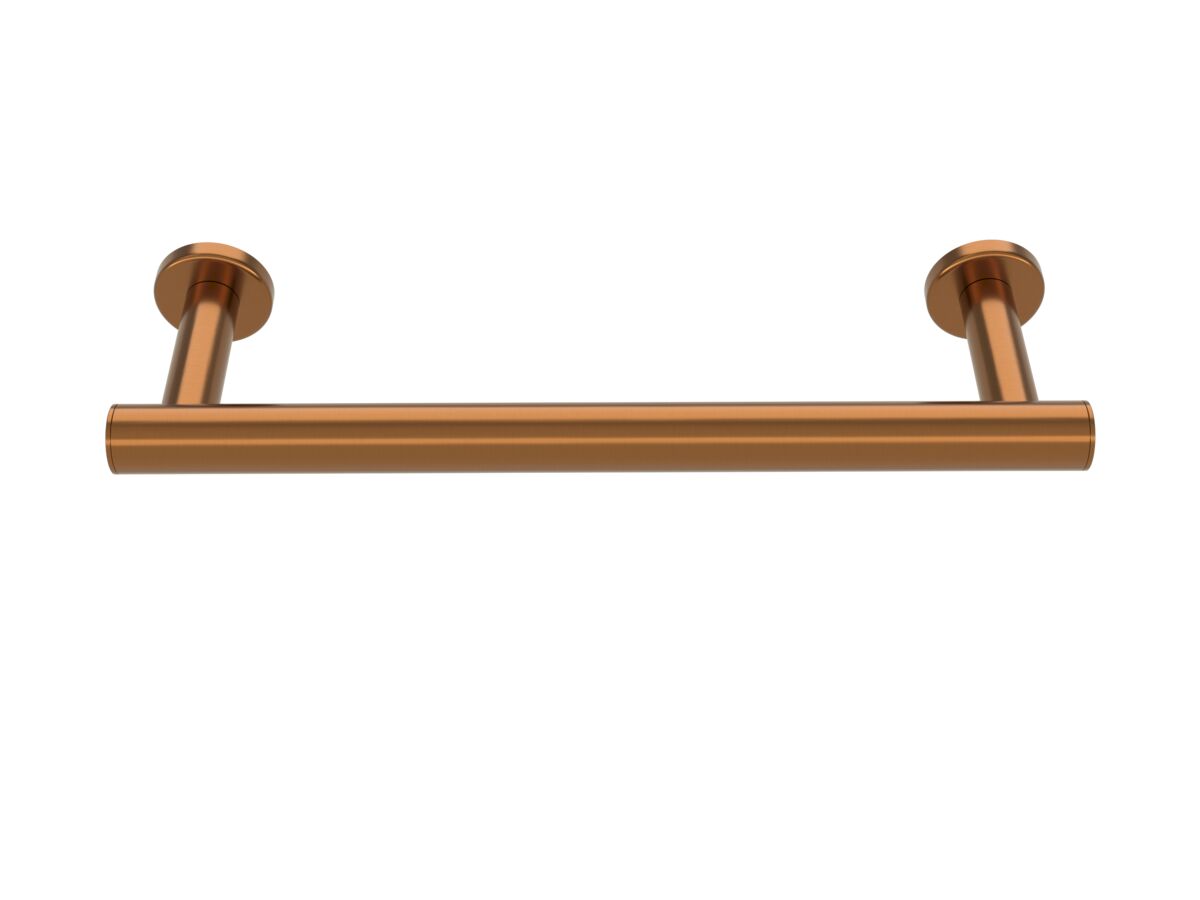 Supporting Image - Mizu Drift Single Towel Rail 300mm Brushed Bronze - Front