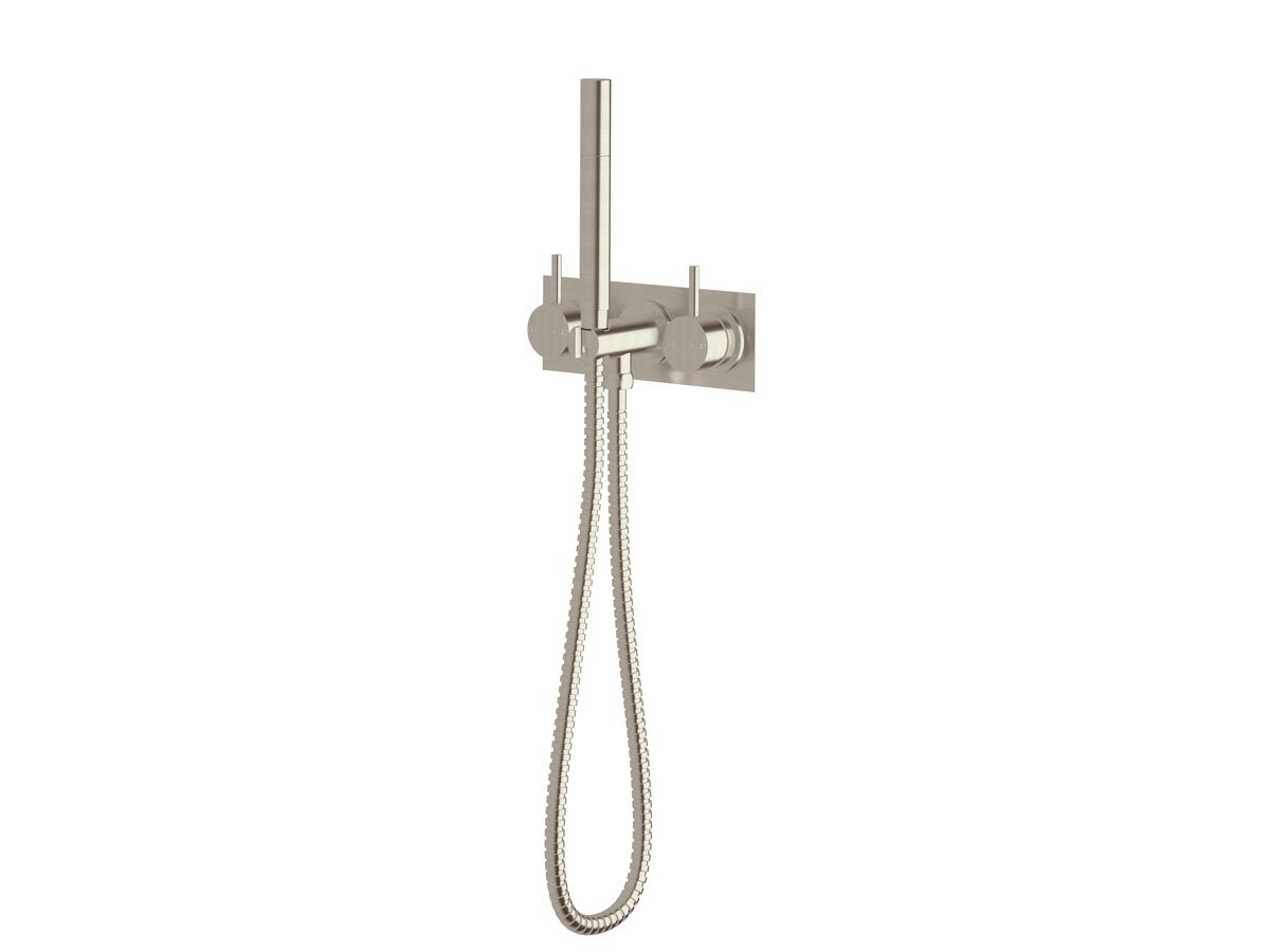Sussex Scala Dual Mixer Tap Handshower System LUX PVD Brushed Oyster Nickel (3 Star)