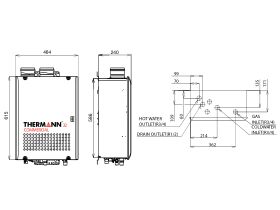 Thermann Commercial Continuous Flow Hot Water Unit Internal 32ltr