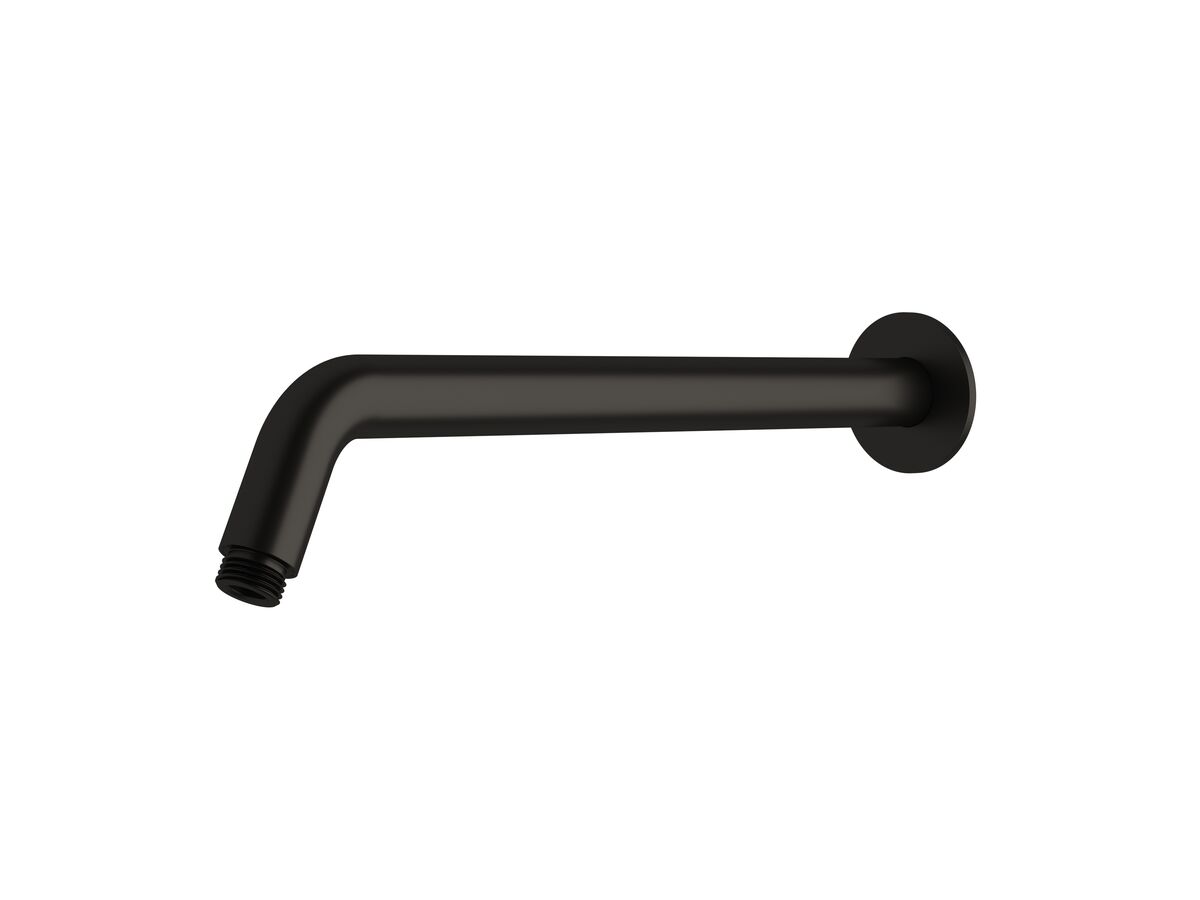 Sussex Pure Horizontal Shower Arm 350mm Matte Black