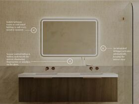 Supporting Image 2 - Kado Aspect Large Rectangle Veil LED Mirrors