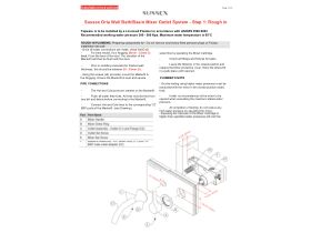 Installation Instructions - Sussex Oria Wall Bath/Basin Mixer Outlet System