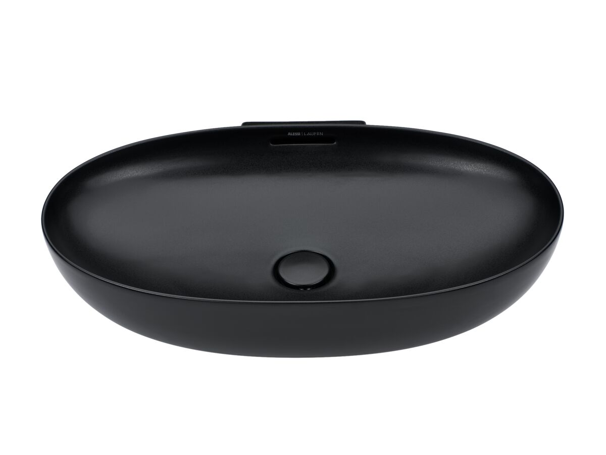 Supporting Image - LAUFEN Alessi Counter Basin 700mm Matte Black - Front 3 Qtr