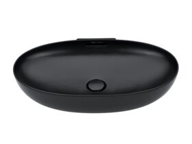 Supporting Image - LAUFEN Alessi Counter Basin 700mm Matte Black - Front 3 Qtr