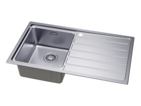 Supporting Image 2 - Memo Oscar Inset Left Hand Single Bowl & Drainer Sink Overflow 1 Taphole