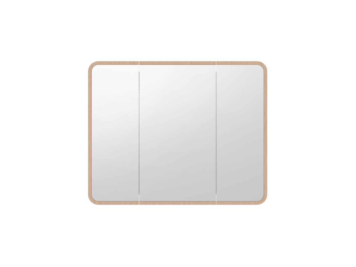 Hero - Kado Lux Framed 3 Door Mirror Shaving Cabinet 1050mm x 840mm