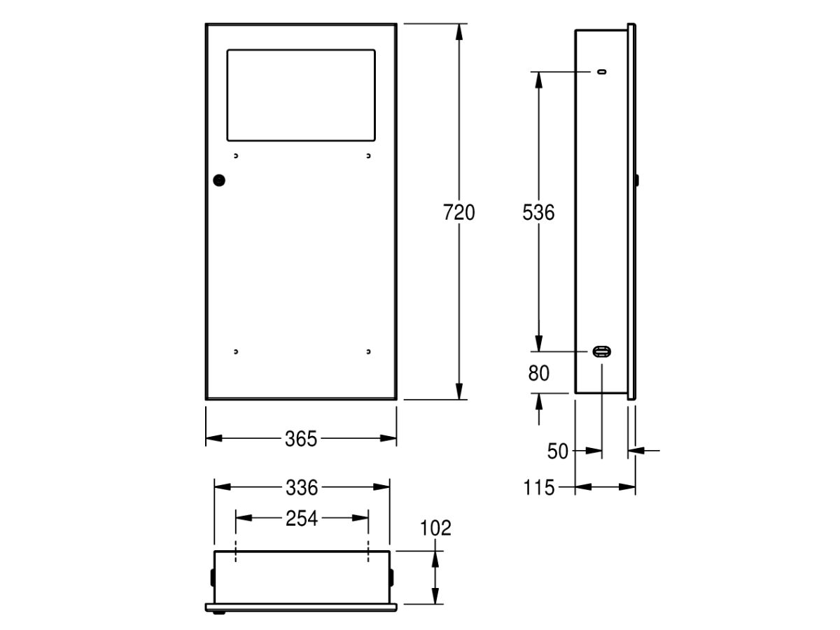 Franke Commercial Recessed Waste Receptable Stainless Steel