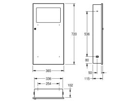 Franke Commercial Recessed Waste Receptable Stainless Steel