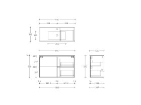 Posh Domaine Ensuite 900 Wall Hung Ceramic