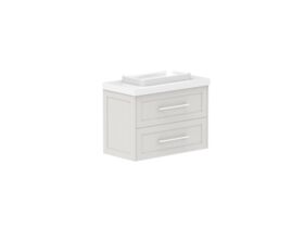 Supporting Image - Kado Lux Ensuite All Drawer Twin 750mm Wall Hung Centre Basin 50mm Top