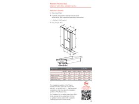 Specification Sheet - Rheem Continuous Flow Galvanised Recess Box