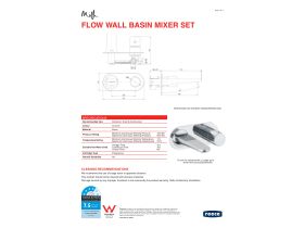 Technical Guide - Milli Flow Wall Basin Mixer Set Chrome (4 Star)