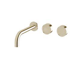 Hero - Sussex Pure Elemental Wall Bath Hostess System 200mm PVD Brushed Platinum Gold