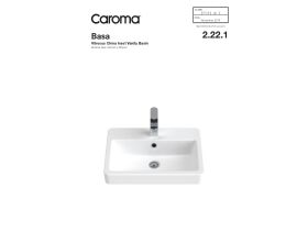 Technical Guide - Caroma Basa Inset Basin 1 Taphole White