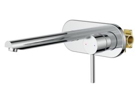 Hero - Posh Bristol Pin Basin / Bath Wall Mixer Tap Set Chrome (5 Star) Lead Free