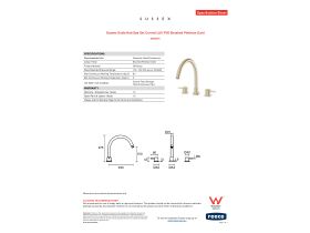 Specification Sheet - Sussex Scala Hob Spa Set Curved LUX PVD Brushed Platinum Gold