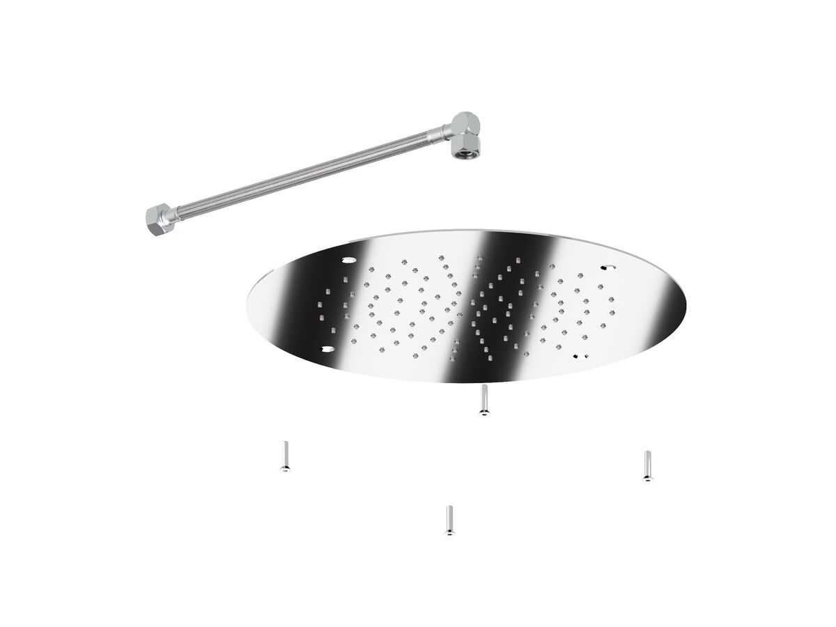 Supporting Image - Faucet Strommen Vara Ceiling Shower Flush Mounted Kit 380mm Chrome (3 Star)