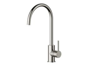 Hero - Posh Bristol Pin Gooseneck Sink Mixer Tap Brushed Nickel (4 Star) Lead Free