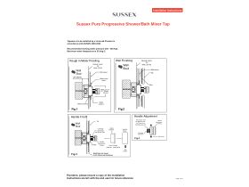 Installation Instructions - Sussex Pure Progressive Shower/Bath Mixer Tap