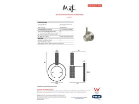 Specification Sheet - Milli Etch Shower Mixer Kit Brushed Nickel