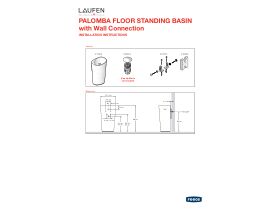 Installation Instructions - LAUFEN Palomba Floorstanding Washbasin with Wall Connection 1 Taphole White