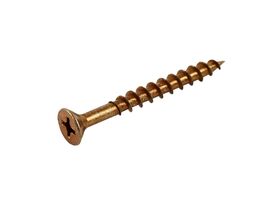 Bridgland Counter Sunk Screw Chipboard Yellow Zinc 8-10 x 40mm (100)
