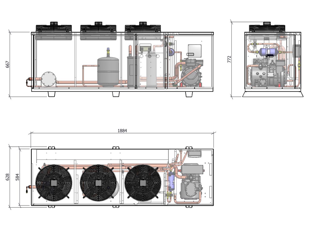 ACPAC Packaged Condensing Unit APS11.7ML3-1