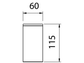 Teknobili Loop Wall Mount Tumbler Chrome