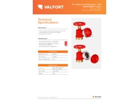 Technical Sheet - Valfort Fire Hydrant Landing Valve - VIC