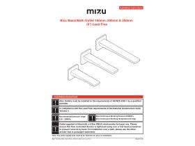 Installation Instructions - Mizu Bloc Basin/Bath Outlets (6 Star) Lead Free