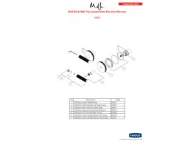 Component Listing - Milli Etch Wall Top Assemblies Brushed Bronze