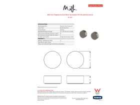 Specification Sheet - Milli Pure Progressive Dual Mixer Tap System PVD Brushed Gunmetal