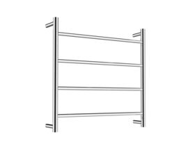 Posh Solus MK2 Heated Towel Rail 700mm x 700mm Polished Stainless Steel